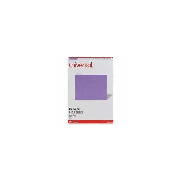 Universal Hanging File Folders, Violet, 8.in H, 25PK UNV14120 - main