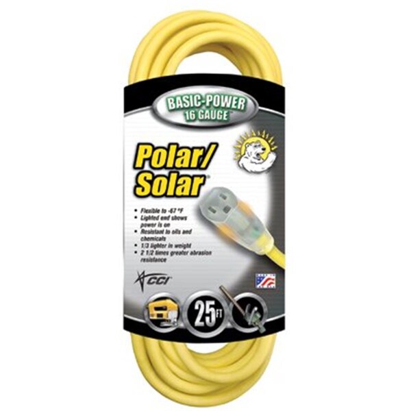 Southwire 163 25' Sjeow PolarSolar Extension Cord 172-01287 - main