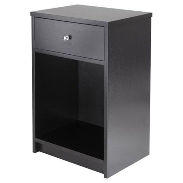 Winsome Trading Squamish Accent table with 1 Drawer Black Finish 20914 - main