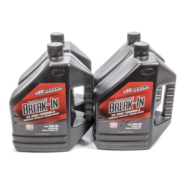 Maxima Racing Oils 39-119128 15W-50 Break-In Oil Case - 4 x 1 gal MAX39-119128 - main