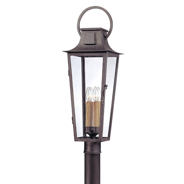 Troy Lighting Parisian Square 4 Light Post 10 In. Aged Pewter P2965-APW - main