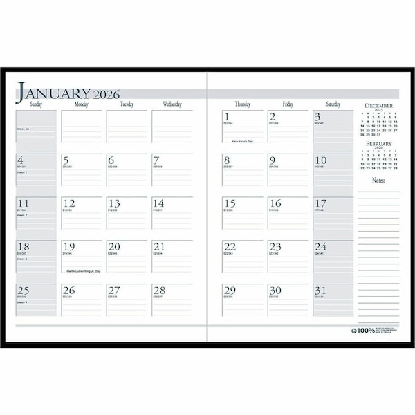 House Of Doolittle 14 Month Appointment Planner, 8.5'' x 11'', December 2024 - January 2026 26002 - main