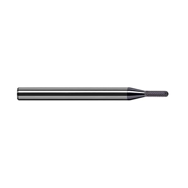 Harvey Tool 0.0620in (1/16) Cutter DIA x 0.0930in (3/32) L of Cut Carbide Deburring Ball End Mill, 8 RH Teeth 697862-C3 - main