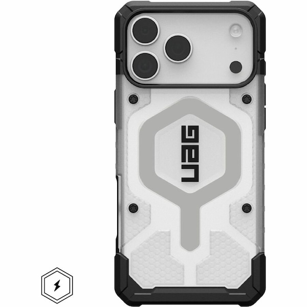 Urban Armor Gear Pathfinder Clear Magsafe Case For Apple Iphone 17 Pro Max - Ice And Silver 114552114333 - main