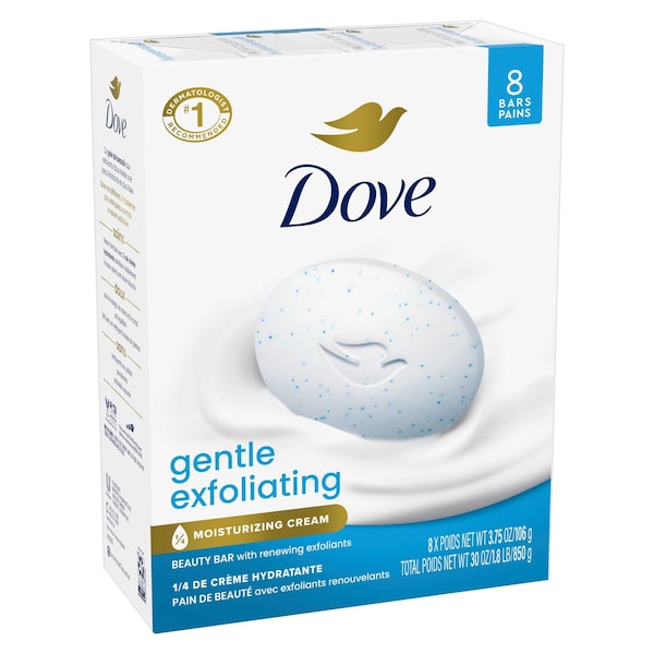 Dove Gentle Exfoliating Beauty Bar Soap, 30 Ounce, 4PK 62736399 - main