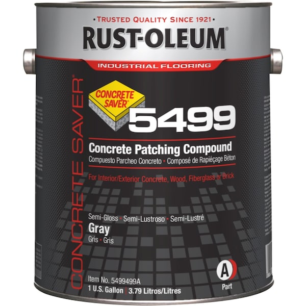 Rust-Oleum Concrete Repair Compound, Pail, Gray, 5499 5499499 - main