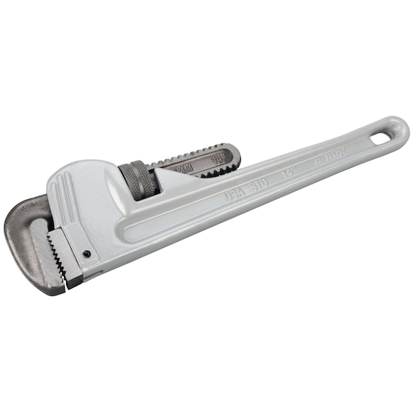 Performance Tool 14 in. Pipe Wrench, Aluminum Handle, Drop Forged W2114 - main