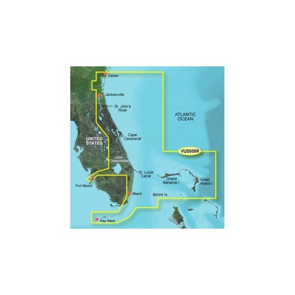 Garmin BlueChart g3 Vision HD, VUS009R, Jacksonville, Key West, microSD /SD 010-C0710-00 - main