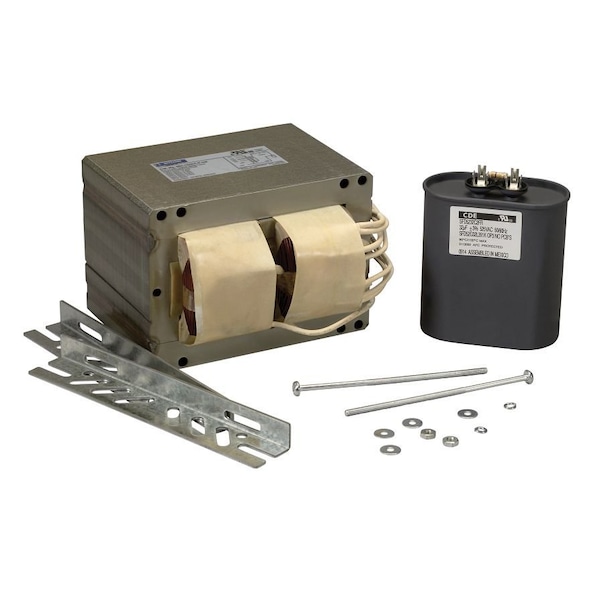 Keystone 1500W Metal Halide, 5 Tap (120/208/240/277/480V), Ballast replacement Kit. Kit includes Capacitor, m MH-1500A-P-KIT 3/1 - main
