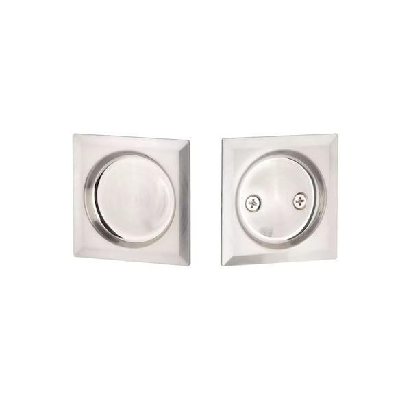 Emtek Pocket Door Locks Passage Satin Nickel EETPDSQU62SN - main