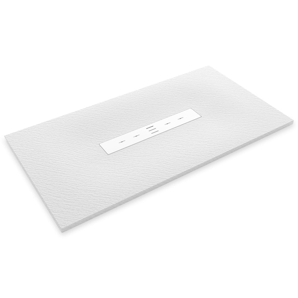 Anzzi 59 in. x 32 in. Barrier-Free Showerbase in White with Center Drain, SMC Construction, Slip-Resistant SB-AZ408C-WH - main