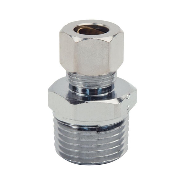 Pinpoint 0.37 in. Dia. Plumb Shop Brass Compression Adapter PI2185009 - main