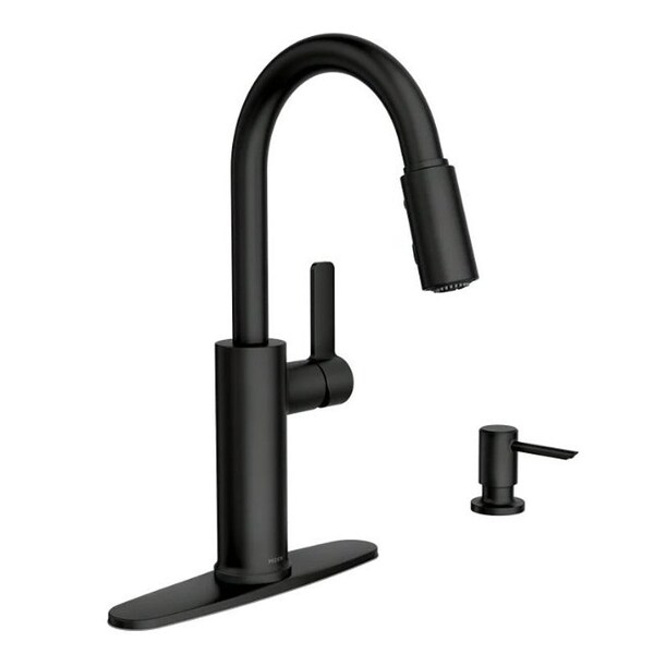 Moen KITCHEN FAUCET HI ARC PD 1H MB 87070BL - main