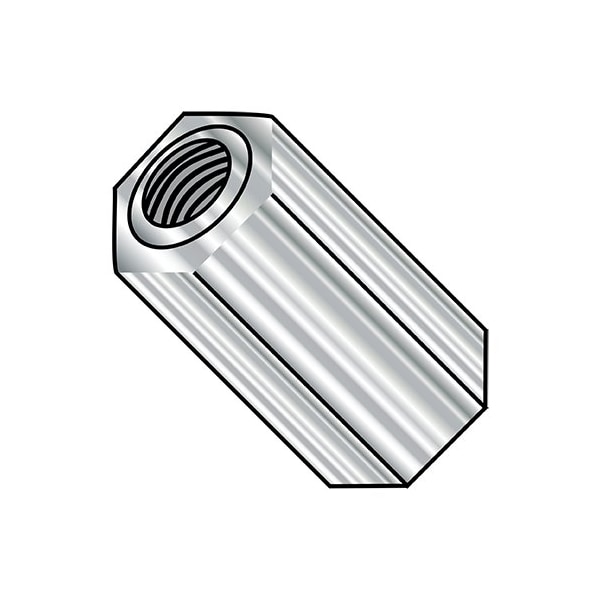 Zoro Select 6-32X3/4 No 1/4 Hex Female Standoff Stainless Steel, 500Pk 141206HF303 - main