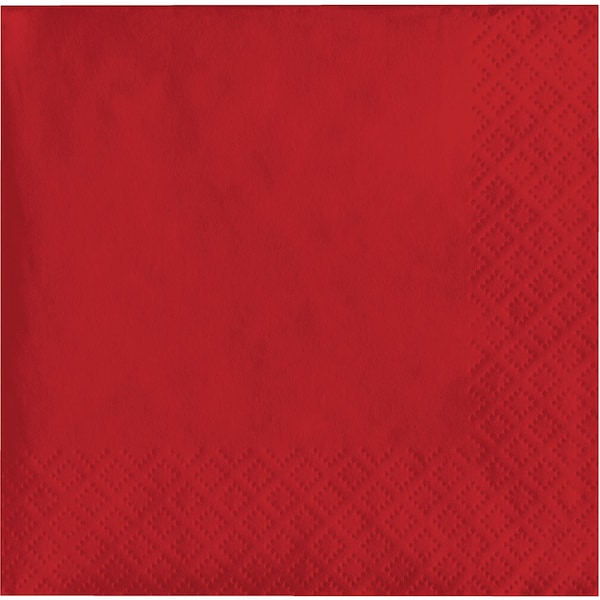 Touch Of Color Classic Red Beverage Napkins 3 ply, 5"x5", 500PK 571031B - main