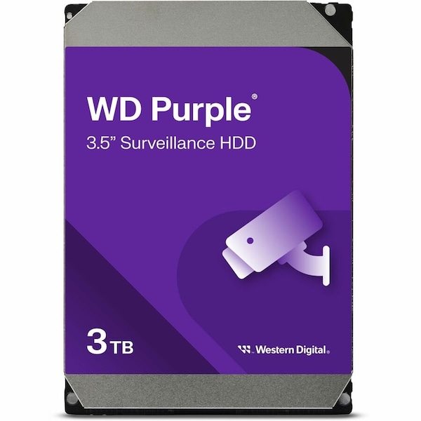 Western Digital WD Purple WD33PURZ 3 TB Hard Drive - 3.5" Internal - SATA (SATA/600) - 5400rpm WD33PURZ - main