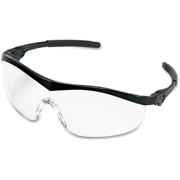 Mcr Safety ST1, Safety Glasses, Anti-Scratch, Clear Lens, Black Frame, Half Frame ST110 - main