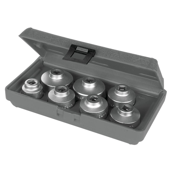 Performance Tool Oil Cartridge Socket Set, 3/8 in. Drive, Low Profile, Cr-V, Storage Case W54085 - main