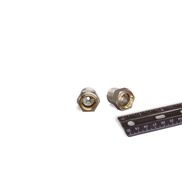 Oil-Rite Gasketed Window Sight NPT Thread - 3/8in. NPT, 3/4in., Stainless Steel, 125 PSI, Buna-N, 15/32in. B1740-12 - main