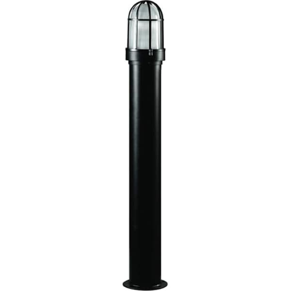 Feeltheglow Powder Coated Steel Bollard Light, Black - 39.75 x 7 x 7 in. FE2939467 - main