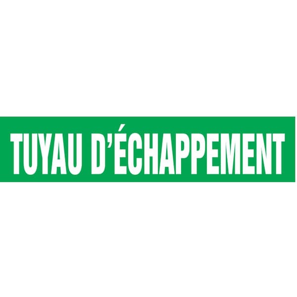 Accuform FRENCH PIPE MARKER TUYAU CRPK310SSH - main