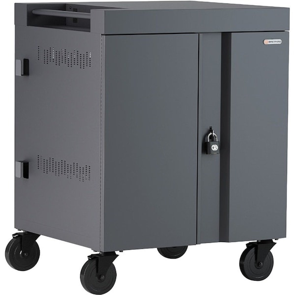 Bretford Cube Charge Cart 36 Ac, Charcoal TVC36PAC-CK - main