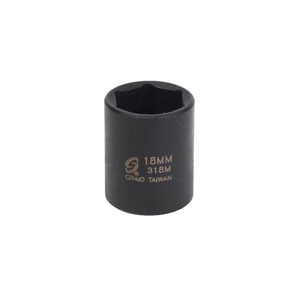Sunex 3/8 in Drive 18Mm Impact Socket 318M - main
