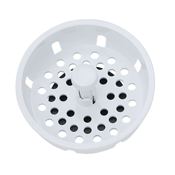 Keeney Mfg 3-1/2'' White Basket Strainer Stopper K2082026 - main