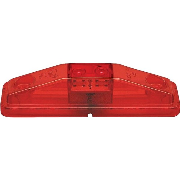 Pm Company Marker Light Kit, 9 to 16 V, LED Lamp, Red Lens, Surface Mounting V169KR - main