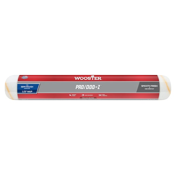 Wooster RR643 18 in. Pro Doo-Z 0.5 in. Nap Roller Cover 71497118080 - main