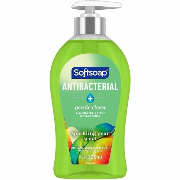 Softsoap Antibacterial Liquid Hand Soap - Sparkling Pear Scent - 11.25 fl oz - Pump Bottle Dispenser - US07326A - main