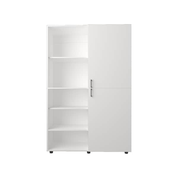 Homeroots 19in White Wood Corner Accent Chest 732034 - main