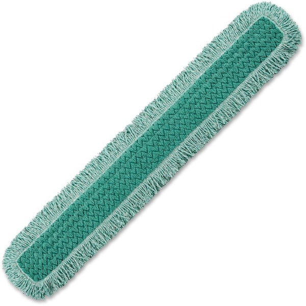 Rubbermaid Commercial HYGEN 48 Fringed Dust Mop Pad, Green RCPQ449 - main