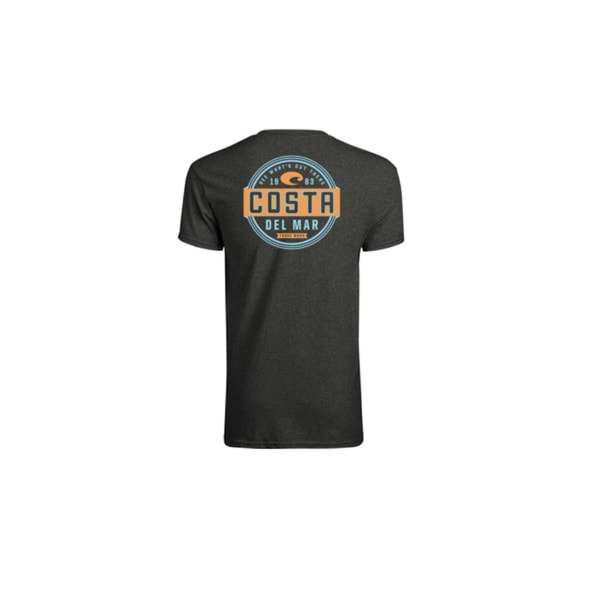 Costa M Short Sleeve Men's Crew Neck Dark Heather Prado Tee Shirt FQA400022-25UM - main