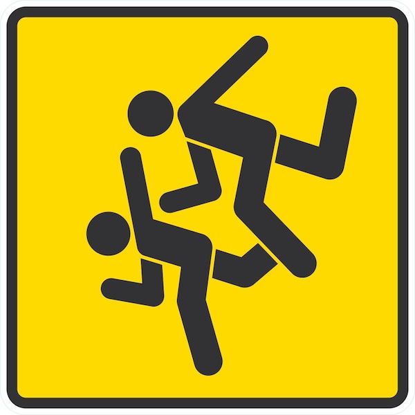 Lyle Active Children Crossing Signs, 24x24, Engineer Grade, Yellow G-12953-EG_24x24 - main