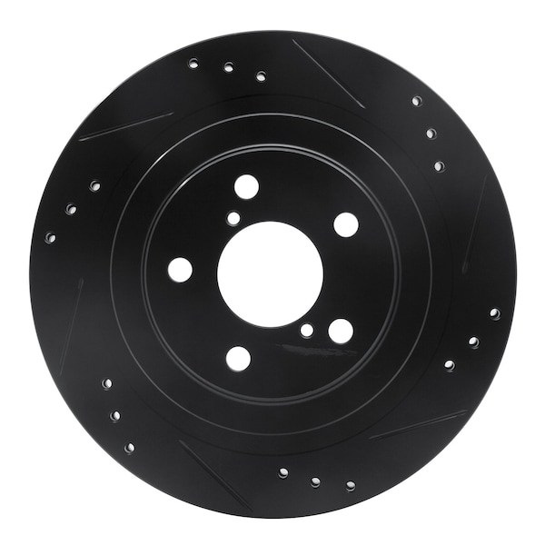 Dynamic Friction Co DFC Brake Rotor - Drilled and Slotted - Black 633-13019R - main