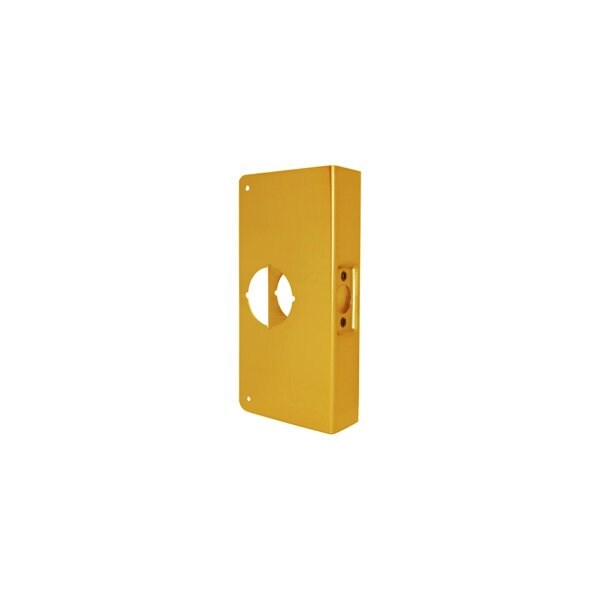 Don-Jo Mfg Door Wrap 2-3/4in Backset, 1-3/4in Door, 4-1/4in W x 9in H, 2-1/8in Hole, AB/609/US5 Antique Brass 4-AB-CW - main