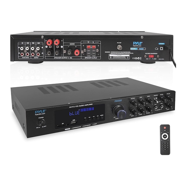 Pyle Bluetooth 5.1 Amplifier PDA8BU - main