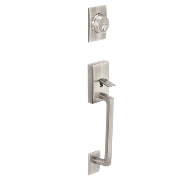 Schlage Residential Entrance Handleset Exterior Only, Century Style, Satin Nickel F58 CEN 619 - main