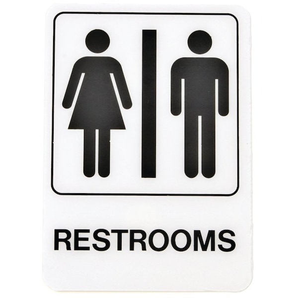Hy-Ko Sign Decor Women 3X9In Plastic, D-23 D-23 - main