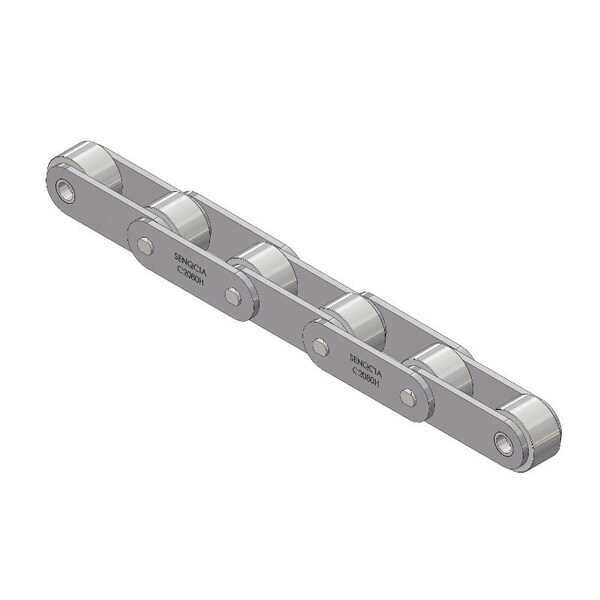 Senqcia Inspire Series SBR Conveyor Series Double Pitch Riv Lg, 10 ft OAL, 2 P, 1-1/8 Dia x 5/8 W C2082RB - main