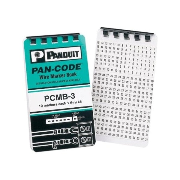 Panduit Wire Marker Book, Vinyl Cloth, 46-90 PCMB-14 - main