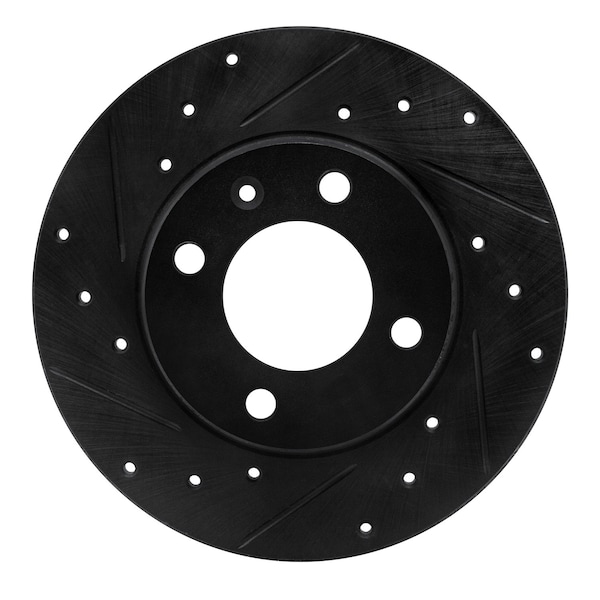Dynamic Friction Co DFC Brake Rotor - Drilled and Slotted - Black 633-74000L - main