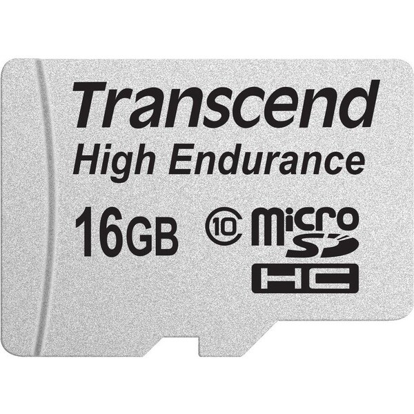 Transcend Information Transcend High Endurance 16 GB Class 10 microSDHC - 21 MB/s Read - 20 MB/s Write TS16GUSDHC10V - main