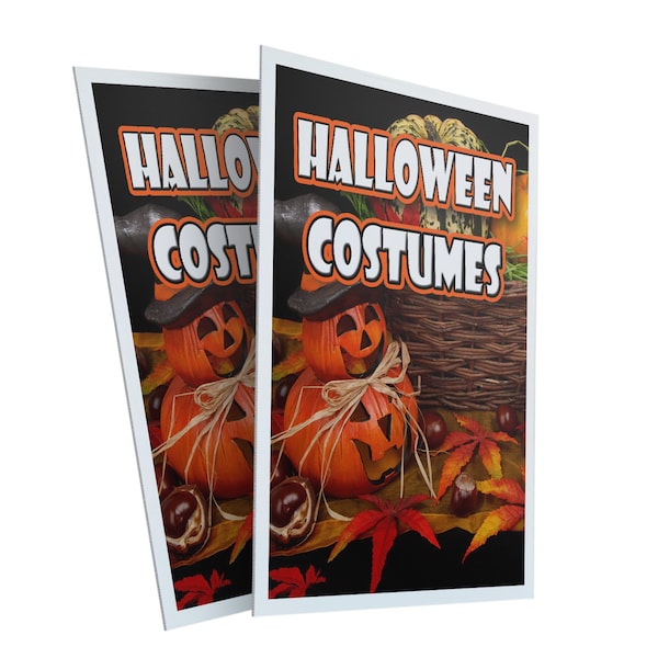 Signmission Halloween Costumes, Plastic Signs Only 24 Inch x 36 Inch, Corrugated Plastic, 2PK CSB-2436-2PACK-Halloween Costumes - main