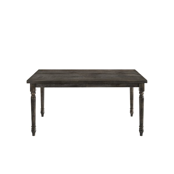 Homeroots 60" Gray Wood Dining Table 630366 - main