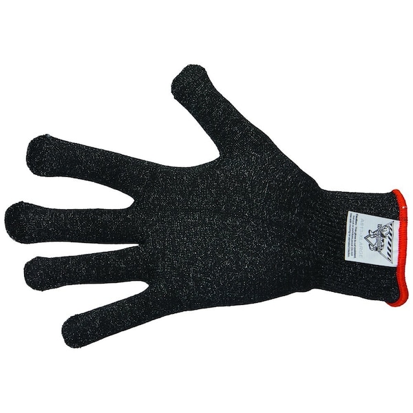 Workhorse Color-Coded Cut-Resistant Hand Protection Gloves, FDA-Compliant, A8, 13 Gauge WH A513-BLK-XL - main
