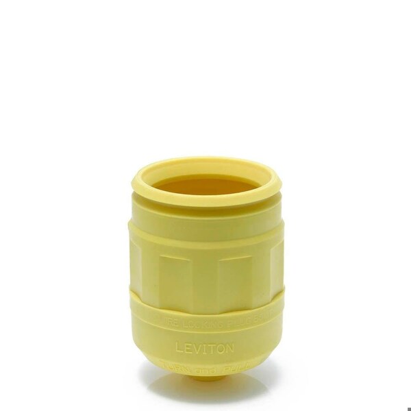 Leviton Boot Locking Plug 15A WR Yellow 6017-LY - main