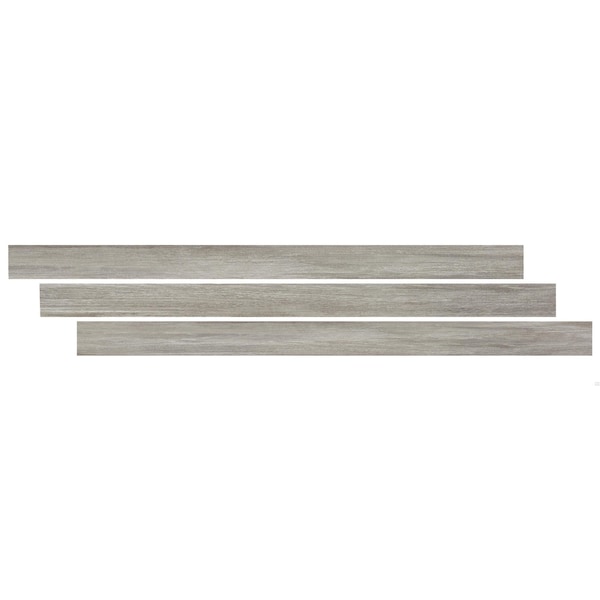 Msi LVT Trim, LVT, Gray-Light, 94 in L, 1.77 in W, Low Gloss ZOR-LVT-TR-0551 - main