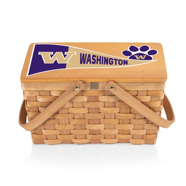 Picnic Time Family Of Brands NCAA Washington Huskies Poppy Personal Picnic Basket 124-00-299-624-0 - main